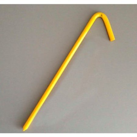 CUTSHAW INDUSTRIES 10" Mini Tarp Hook Stake, Yellow 31210BYL